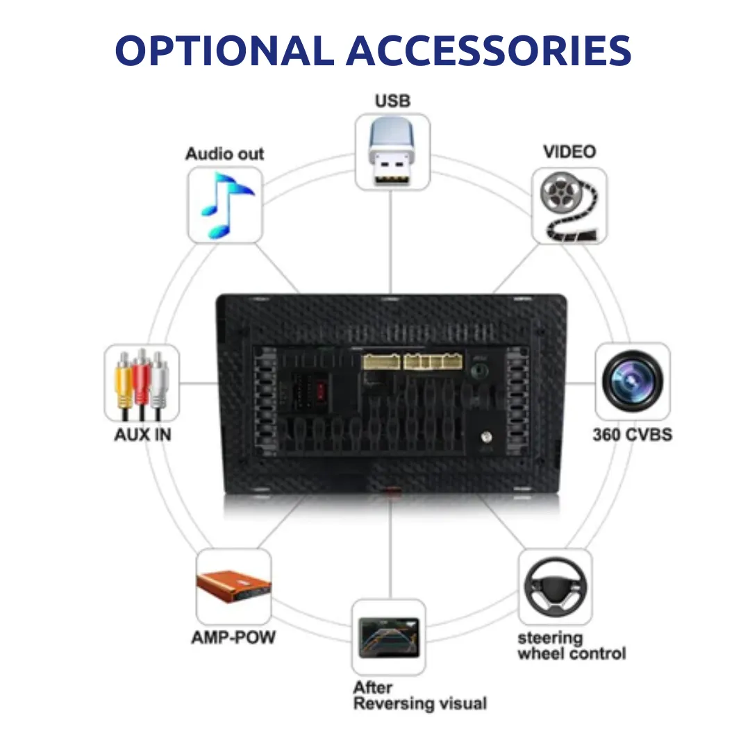 Daiko PRO Car Stereo Wireless Carplay Android Auto For Toyota Hiace 2010-2018